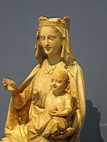 Statue, Vierge a l'Enfant assise (Paris, vers 1250, Ivoire)(4)